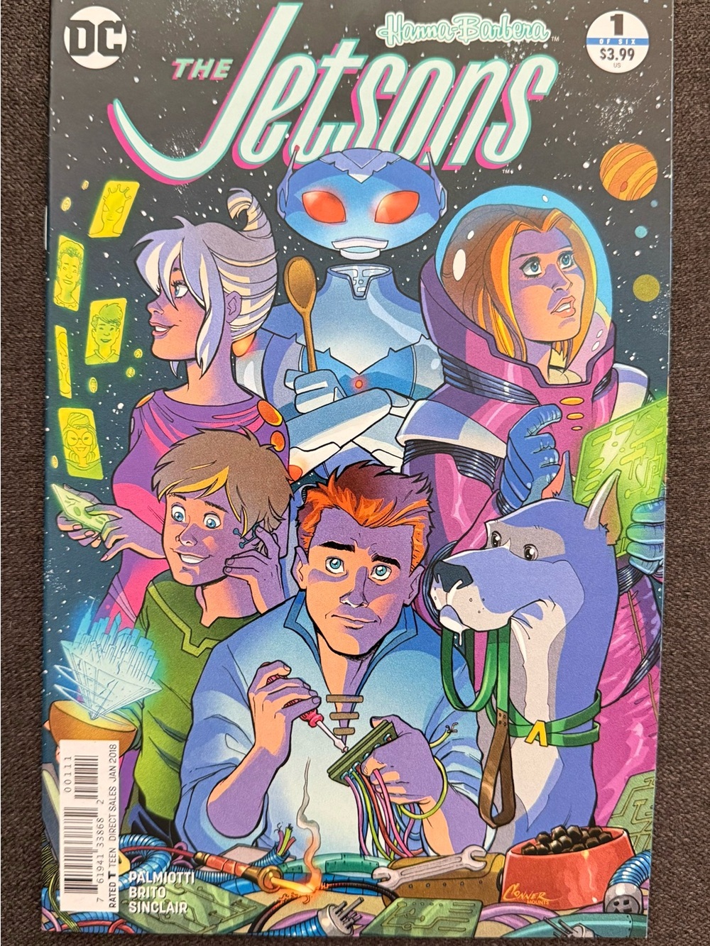 JETSONS #1 DC Hanna Barbera 2018 Jimmy Palmiotti Amanda Conner cover